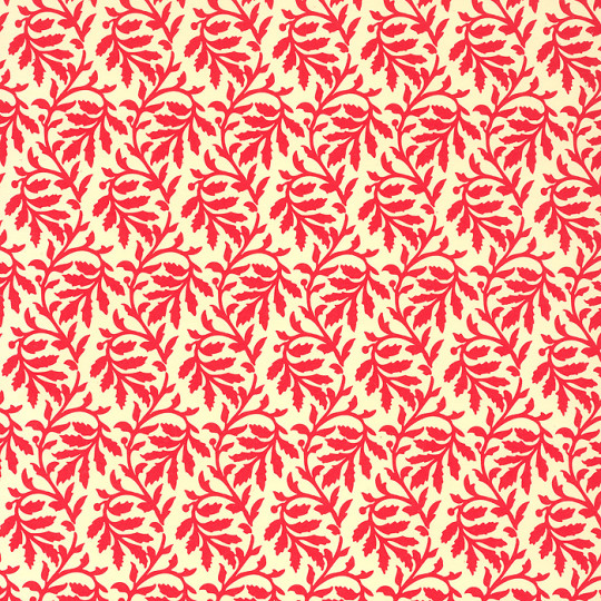 Red Leaf Print Italian Paper ~ Carta Varese Italy